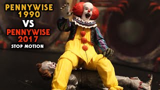 Pennywise 1990 vs Pennywise 2017 Short Stop Motion [upl. by Harelda]