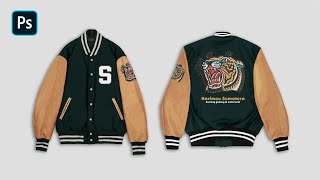 Varsity Jacket Mockup  Free Download Mockup PSD [upl. by Oigres809]