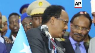 Farmajo sworn in as new President of Somalia [upl. by Ned]