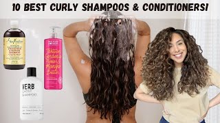 10 Shampoo amp Conditioners for CurlyWavy Hair Drug store and High End Options [upl. by Eadmund682]