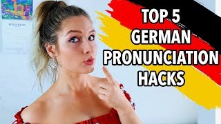 5 MUST KNOW GERMAN PRONUNCIATION HACKS [upl. by Copland342]