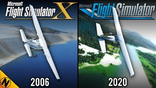 Flight Simulator 2020 vs Flight Simulator X  Direct Comparison [upl. by Gebhardt]