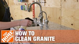 How to Clean Granite  The Home Depot [upl. by Alcine]