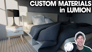 Adding CUSTOM MATERIALS to Renderings in Lumion [upl. by Benedix382]