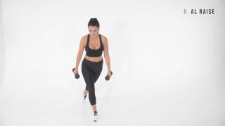 How to Do a Curtsy Squat with Lateral Raise I Sexyfit Coaching [upl. by Lucita]