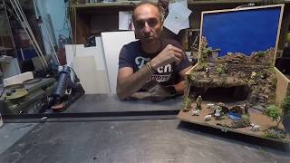 tutorial presepe in scatola con laghetto passo passo [upl. by Medina904]