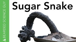 Carbon Sugar Snake Experiment Chemistry [upl. by Iatnohs]