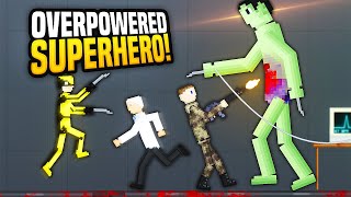 Creating The Most OVERPOWERED Superhero Possible  People Playground Gameplay Marvel Mod [upl. by Hyrup]