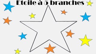 Comment dessiner facilement une étoile à 5 branches [upl. by Tynan]