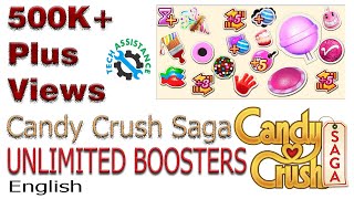 Candy Crush Saga  Top secret trick  unlimited boosters English [upl. by Heid989]