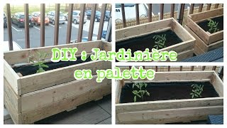 DIY  jardinière en palette [upl. by Suh]