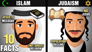 10 Biggest Differences Between ISLAM amp JUDAISM [upl. by Oiramed]