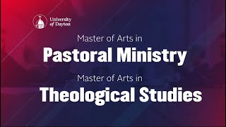 Master of Arts in Theological Studies and Pastoral Ministry [upl. by Meer]