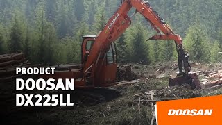 Doosan DX225LL Log Loader [upl. by Strage]