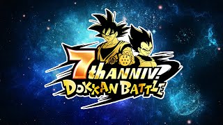 Dragon Ball Z Dokkan Battle  7th Anniversary Title Screen OST Extended [upl. by Eyllek]