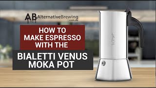 How To Use the Bialetti Venus Moka Pot Espresso Coffee [upl. by Curr]