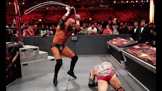 Batista vs Triple H WWE WrestleMania 35 Highlights [upl. by Colwen]