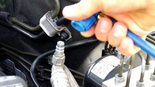 How to recharge MercedesBenz AC System  Easy Steps [upl. by Levy]