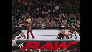 RAW 11142005 Divas Battle Royal HD [upl. by Willi84]