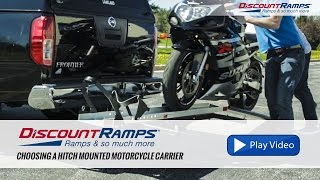 Choosing A Hitch Mounted Motorcycle Carrier [upl. by Emanuel]