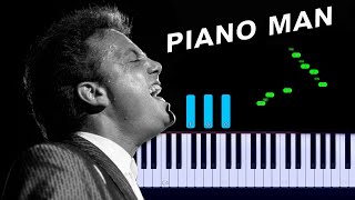 Billy Joel  Piano Man Piano Tutorial [upl. by Melgar]