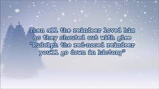 Gene Autry  Rudolph the red nosed reindeer lyrics [upl. by Reiniar]