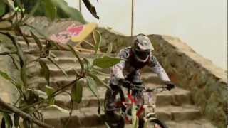 Urban downhill mountain bike race  Red Bull Monserrate Devotees 2012 [upl. by Comras398]