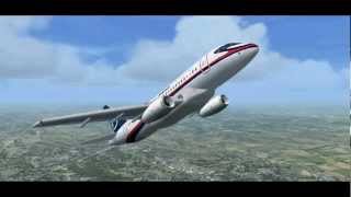 Sukhoi Superjet 100 crash simulation Mount Salak Indonesia FSX Simulator [upl. by Akinirt]