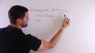 Steigungswert bestimmen mit 1Ableitung  Mathe by Daniel Jung [upl. by Neddie]