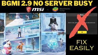 How to play BGMI 29 in Emulator  Fix server busy restricted area in MSI Player bgmi emulator [upl. by Eesak]