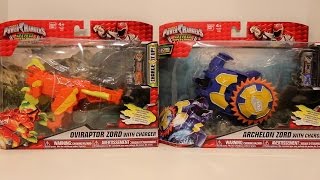 Oviraptor Zord amp Archelon Zord Review Power Rangers Dino Super Charge [upl. by Agosto442]