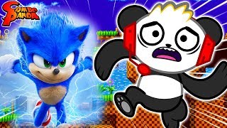 NEW SONIC THE HEDGEHOG Fastest Runner Challenge Lets Play with Combo Panda [upl. by Lavotsirc13]