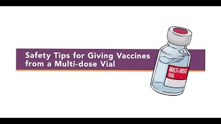 MultiDose Vaccine Vial Injection Safety Tips [upl. by Tiffie]