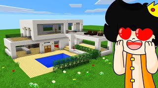 MINECRAFT 🏡 COMO HACER UNA CASA MODERNA [upl. by Ainwat]