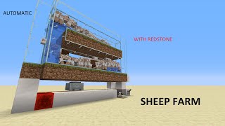 Minecraft Tutorial Sheep Farm 119  Fully Automatic [upl. by Holmann]