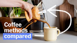 French Press vs AeroPress vs Pourover and More Coffee Methods Compared [upl. by Adler]