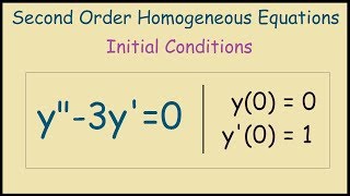 Second Order Homogeneous Differential Equations with Initial Conditions [upl. by Hut426]