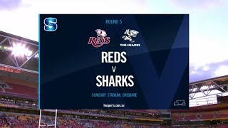 Super Rugby  Reds v Sharks  Highlights [upl. by Eelir469]