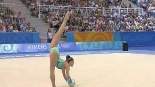 Olympic Games Athens 2004  Alina Kabaeva RUS Ball final [upl. by Ajnos959]