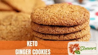 Keto Ginger Cookies  Glutenfree ginger snaps [upl. by Koziarz918]