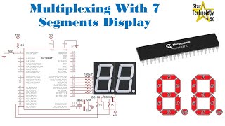 Microcontroller PIC16F877 Video 19 Multiplexing with 7 Segment Display Using Mikro C for PIC [upl. by Mareah]