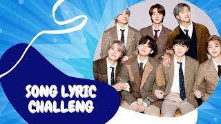 FILL IN THE BLANKS ★ Song lyrics challenge [upl. by Espy]