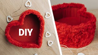 DIY HEART BOX  How to make HEART Shaped GIFT BOX [upl. by Abeu721]