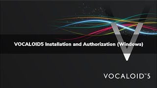 VOCALOID5 Installation and Authorization Windows [upl. by Derk103]