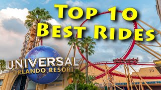 Top 10 BEST Rides at Universal Orlando  2020 [upl. by Anilehs628]