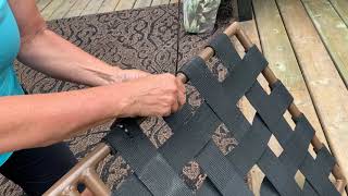 Fixing Loose Couch Webbing [upl. by Bunting979]