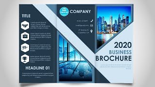 How to make a Brochure in PowerPoint  Print Ready design [upl. by Erreipnaej]