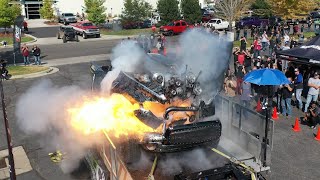 3000hp Dyno Engine FAILURE Explosion of Master Shredder [upl. by Lamond]