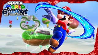 Super Mario Galaxy Walkthrough ᴴᴰ  Gusty Garden Galaxy All Power Stars [upl. by Akiehsal137]