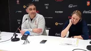 POSTGAME PRESS CONFERENCE  Filou Oostende vs Windrose Giants Antwerp [upl. by Marcell]